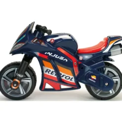 Moto Cavalcabile a Spinta Bambini XL Blu Licenza Repsol Ruote Larghe