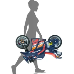 Moto Cavalcabile a Spinta Bambini XL Blu Licenza Repsol Ruote Larghe