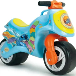Moto Cavalcabile per Bambini Stitch Disney Celeste Giallo Ergonomico