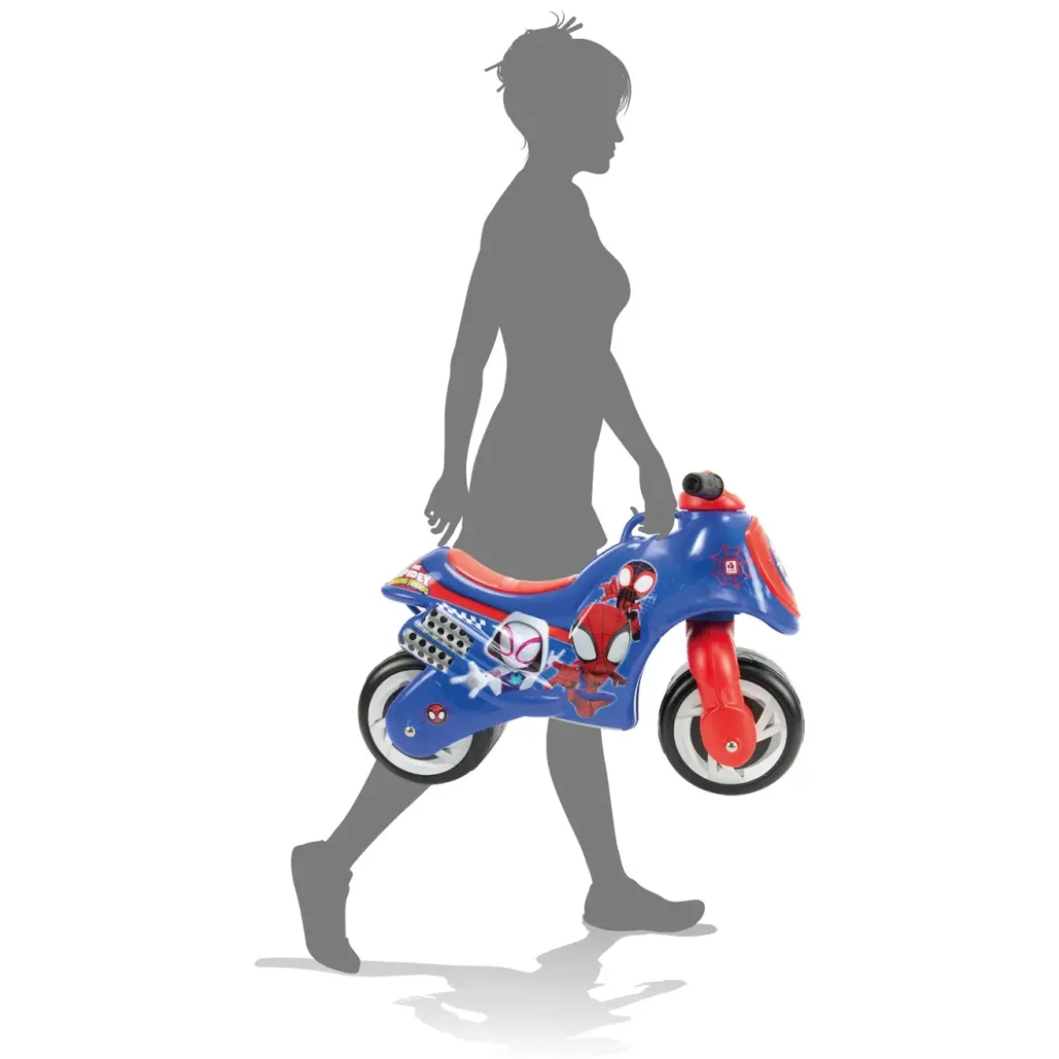 Moto Cavalcabile per Bambini per Equilibrio Blu Spidey Marvel Max 30kg
