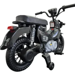 Moto Elettrica per Bambini Honda Cross Cub 110 12V Nero Ruote Laterali