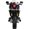 Moto Elettrica per Bambini Sportiva 12V Aprilia 3,5Ah Nero Luci Suoni
