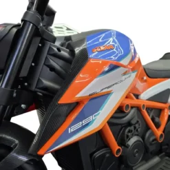 Moto Elettrica per Bambini 12V KTM 1290 Superduke 2 Motori Ruote EVA