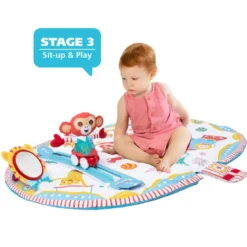 Palestrina Evolutiva Neonato Circo 3 in 1 con Giostra e Giochi 85x100 cm