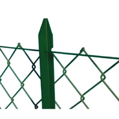 10 Paletti in Ferro per Recinzione 250 cm Plastificato Verde Pali Rete Giardino