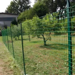 10 Pali Recinzione Verdi 175 cm in Ferro Plastificato Paletti per Rete Metallica
