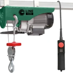 Paranco Elettrico 500W Portata 125/250kg a Fune Sollevamento 18m
