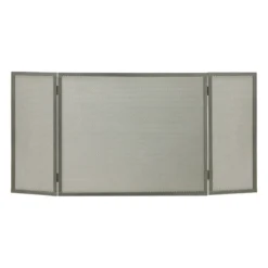 Parascintille per Camino in ferro 100x50 cm Grigio