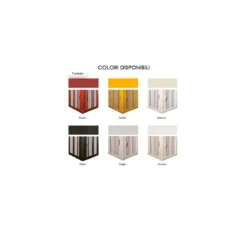 Parete Box Doccia Vasca da Bagno in PVC Nicchia a Soffietto Sopravasca un Lato