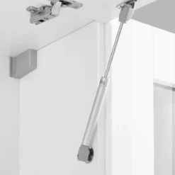 Parete Soggiorno Attrezzata Bianco Lucido Porta TV Pensile Vasistas