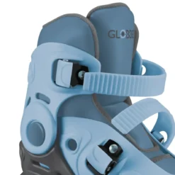 Pattini Bambini Regolabili 2 in 1 Celeste Taglia 30-33 Inline Learning