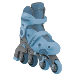 Pattini per Bambini 2 in 1 Regolabili Taglia 26–29 Celeste Pastello