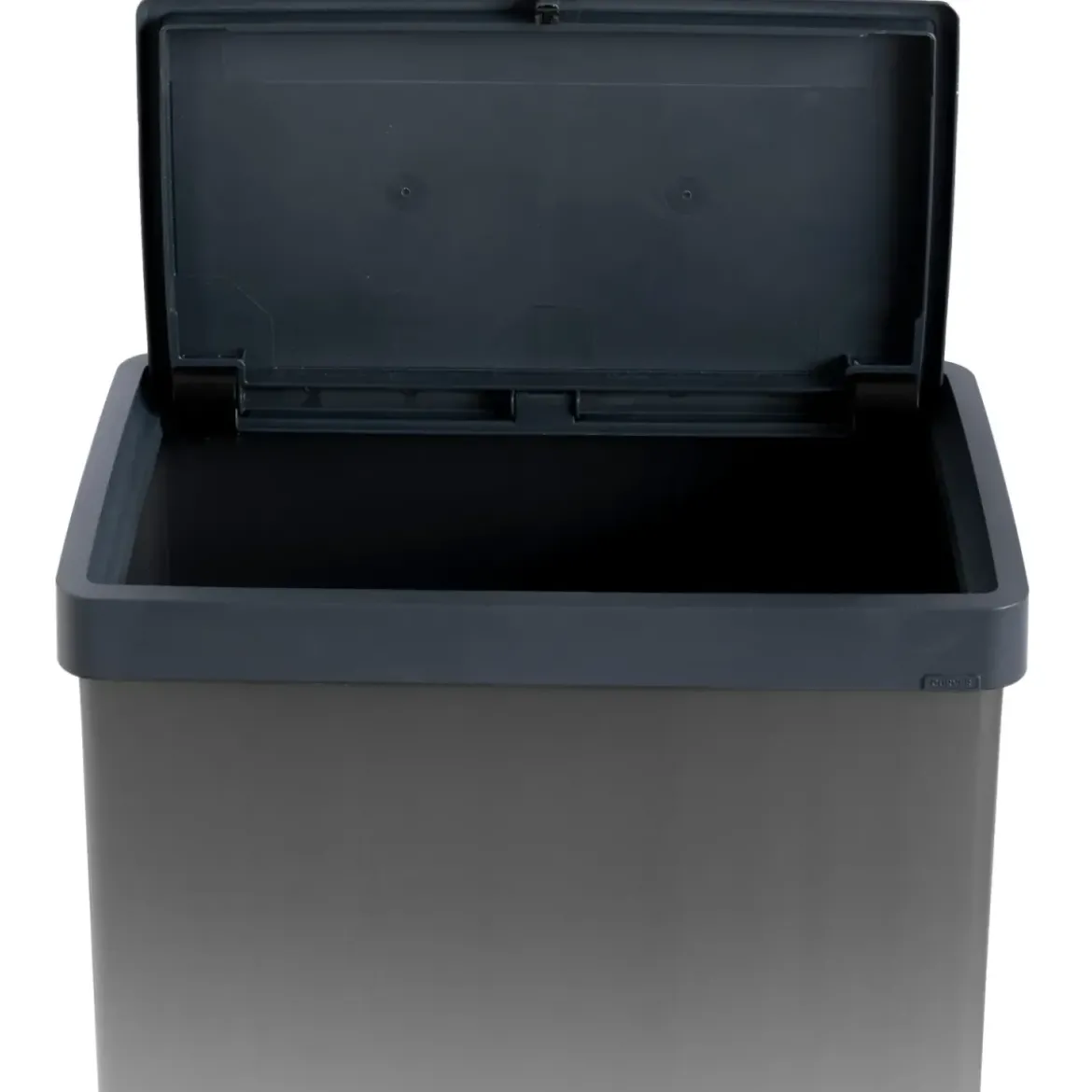 Pattumiera Keter 54L Grigio Perlato Apertura Push per Cucina con Gambe