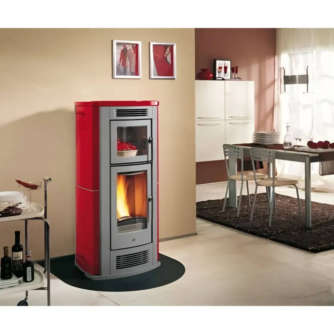 Pedana Salvapavimento per Stufa a Legna Pellet in Acciaio 70x60 cm
