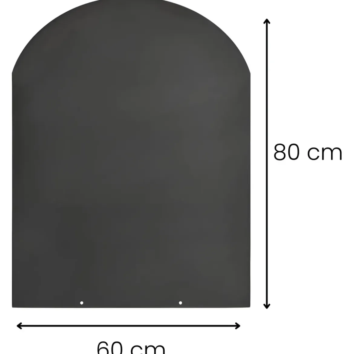 Pedana Salvapavimento per Stufa a Legna Pellet in Acciaio 80x60 cm