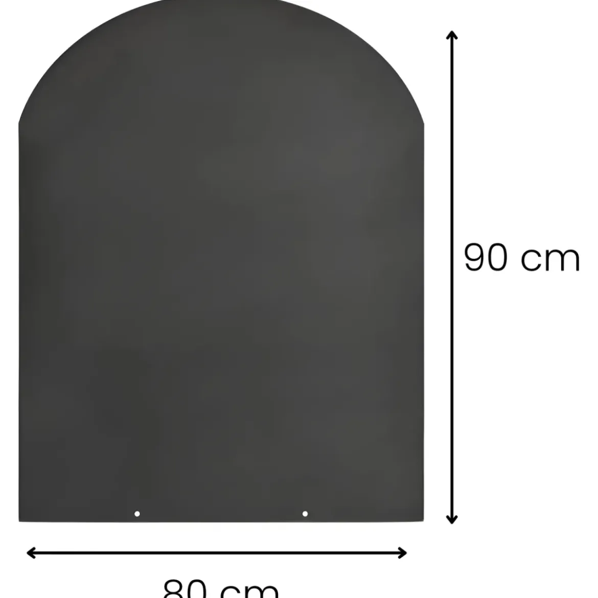 Pedana Salvapavimento per Stufa a Legna Pellet in Acciaio 90x80 cm