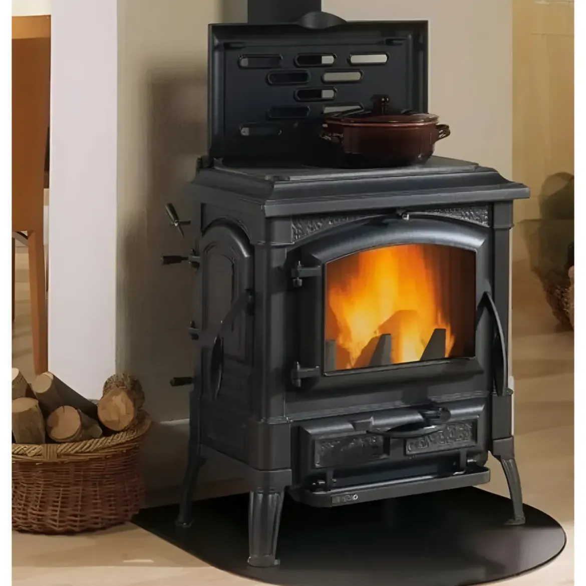 Pedana Salvapavimento per Stufa a Legna Pellet in Acciaio 90x80 cm