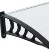 Pensilina in Policarbonato Trasparente 105x80 cm Tettoia Modulare