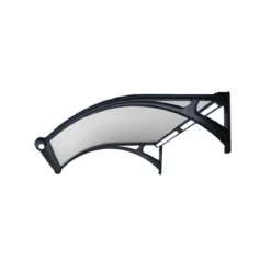 Pensilina in Policarbonato 120x100 Alveolare Opaco Illuminazione Led