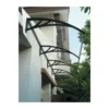 Pensilina Tettoia 120x80 Policarbonato Trasparente Porta Finestra Alveolare