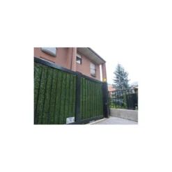2 Pezzi Siepe Finta 1x3 Abete PVC Artificiale Sintetica Recinzione da Giardino