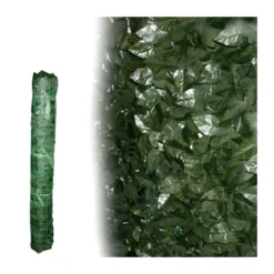 4 Pezzi Siepe Finta 1x3 Rotolo Sempreverde Artificiale Lauro Sintetica Balcone