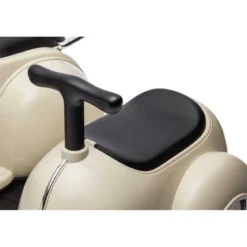 Piaggio Crema Vespa Mini con Sidecar Elettrica da Bambini a Batteria 6 V