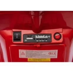 Piaggio Vespa Mini con Sidecar Rosso Elettrica da Bambini a Batteria 6 V