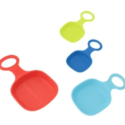 Piattello Neve Bambini 53x34,5 cm con Manico Centrale in Plastica Colorata