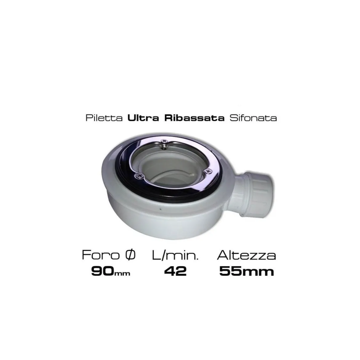 Piatto Doccia Grigio Rettangolare Effetto Pietra 70 80 90 100 120 140 Slim Flat