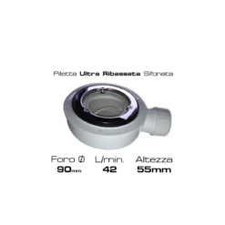 Piatto Doccia Nero Rettangolare 70 80 90 100 Ardesia Effetto Pietra Slim