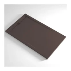 Piatto Doccia Slim Marrone Resina Marmo Ruvido da 70 a 210 cm Pavimento Piletta