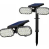 Picchetto Luce Solare 32 LED Regolabile con Sensore Movimento IP65