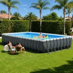 Piscina Fuori Terra Intex 975x488x132 cm Pompa a Sabbia Teli Scaletta