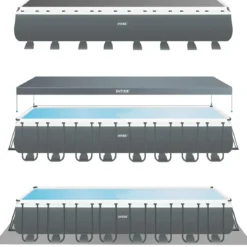 Piscina Fuori Terra Intex 975x488x132 cm Pompa a Sabbia Teli Scaletta