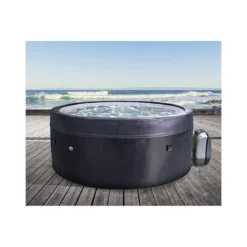 Piscina Idromassaggio Spa 156x70 Mobili Rotonda Riscaldata 4 Adulti Semi Rigida