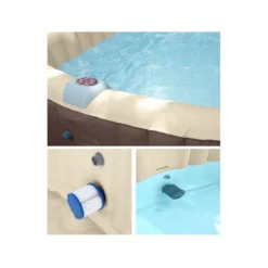 Piscina Spa Gonfiabile Vasca Idromassaggio Riscaldata Pompa da Giardino Esterno