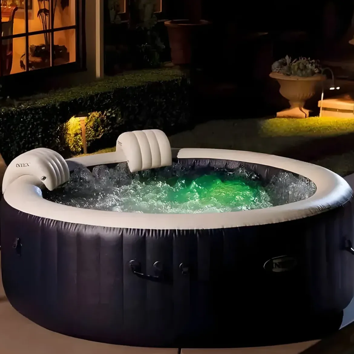Piscina Spa Idromassaggio Intex Gonfiabile Pure Bubble Massage Pompa Riscaldata