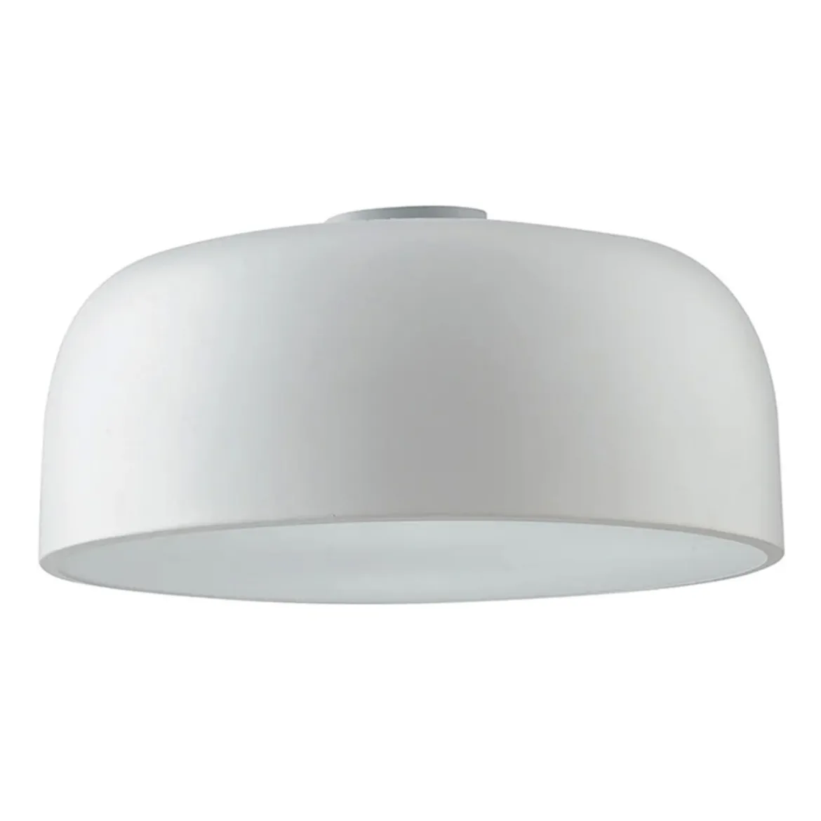 Plafoniera in Metallo Lampada a Soffitto con Diffusore Luce Design Moderno
