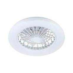Plafoniera LED con Ventilatore 45W Bianca 48cm Effetto Stellato CCT