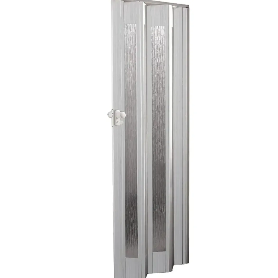 Porta a Soffietto Royal Bianco 85x214H cm Inserti PS Motivo ad Onda