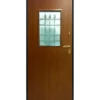 Porta Blindata con Vetro Antisfondamento e Grata per Esterno Portone Verde