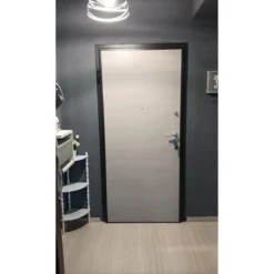 Porta Blindata 100x210 per Interno Portone di Sicurezza Noce
