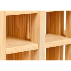 Portabottiglie in Legno Pino Naturale Espositore Modulare da Appoggio