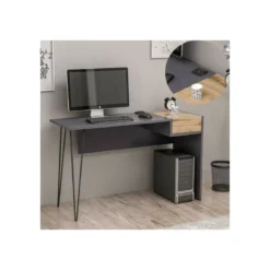 Porta Pc Tavolo Scrivania con Porte USB Cassetto Cameretta Bambini Ufficio Sala