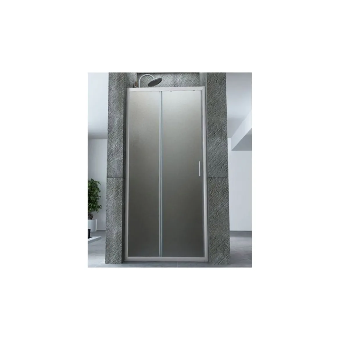 Porta Scorrevole Box Doccia per Nicchia Anta Vetro Opaco 6 mm