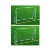 2 Porte da Calcio 180x60x120 in Acciaio con Rete Soccer Goal Calcetto