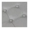 Pouf Contenitore Poggiapiedi Tortora Quadrato 38x38x40 cm