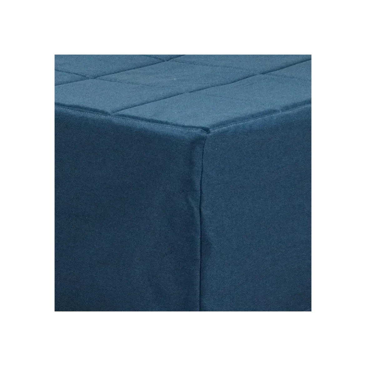 Pouf Letto Singolo Pieghevole Richiudibile Blu 70x70 cm Salvaspazio