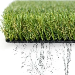 Prato Sintetico Drenante 30 mm 2x25 m Erba Verde Realistica da Esterno